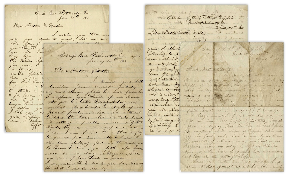 18 Civil War Letters by General John Willian, With Personal Content on the Battles of Chancellorsville, Williamsburg, Spotsylvania Court House, Fort Stedman & Boydton Plank Road